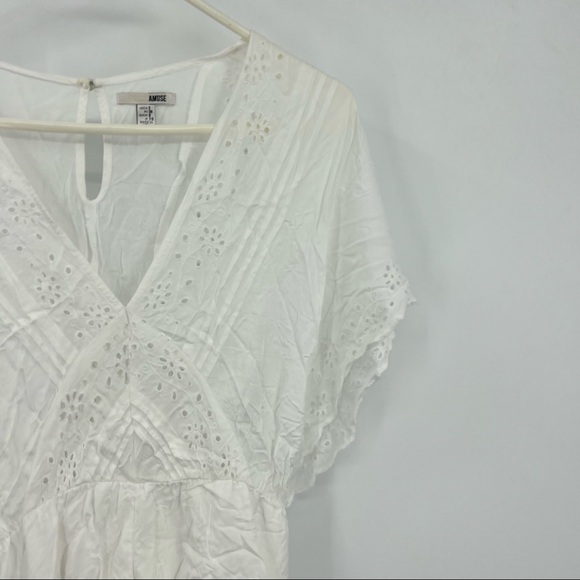 Amuse Society White Romper Small - Picture 2 of 10